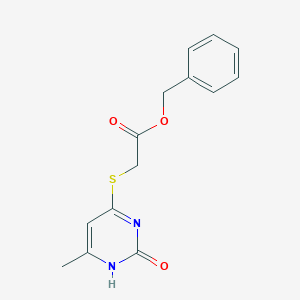 benzyl 2-[(6-methyl-2-oxo-1H-pyrimidin-4-yl)sulfanyl]acetate