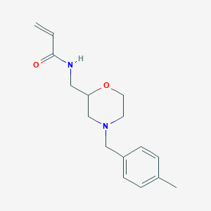 molecular formula C16H22N2O2 B2558991 N-({4-[(4-methylphenyl)methyl]morpholin-2-yl}methyl)prop-2-enamide CAS No. 2361640-83-5