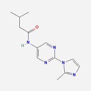 3-methyl-N-(2-(2-methyl-1H-imidazol-1-yl)pyrimidin-5-yl)butanamide