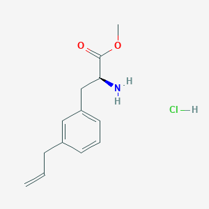 methyl (2S)-2-amino-3-(3-prop-2-enylphenyl)propanoate;hydrochloride