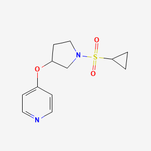4-((1-(Cyclopropylsulfonyl)pyrrolidin-3-yl)oxy)pyridine