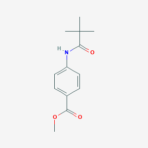 molecular formula C13H17NO3 B255906 Methyl 4-(2,2-dimethylpropanoylamino)benzoate 
