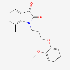 1-[3-(2-Methoxy-phenoxy)-propyl]-7-methyl-1H-indole-2,3-dione