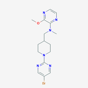 N-[[1-(5-Bromopyrimidin-2-yl)piperidin-4-yl]methyl]-3-methoxy-N-methylpyrazin-2-amine
