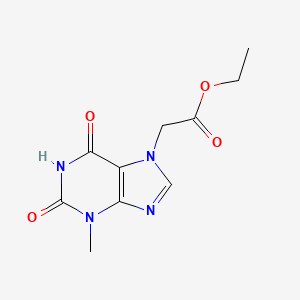 ethyl 2-(3-methyl-2,6-dioxo-2,3-dihydro-1H-purin-7(6H)-yl)acetate