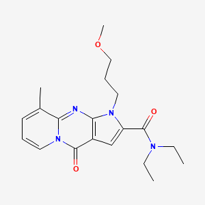 N,N-diethyl-1-(3-methoxypropyl)-9-methyl-4-oxo-1,4-dihydropyrido[1,2-a]pyrrolo[2,3-d]pyrimidine-2-carboxamide