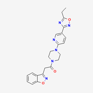 2-(Benzo[d]isoxazol-3-yl)-1-(4-(5-(5-ethyl-1,2,4-oxadiazol-3-yl)pyridin-2-yl)piperazin-1-yl)ethanone