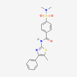 4-(dimethylsulfamoyl)-N-(5-methyl-4-phenyl-1,3-thiazol-2-yl)benzamide