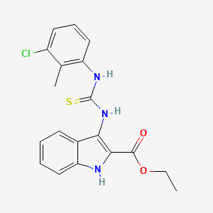 ethyl 3-[(3-chloro-2-methylphenyl)carbamothioylamino]-1H-indole-2-carboxylate