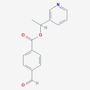 1-Pyridin-3-ylethyl 4-formylbenzoate