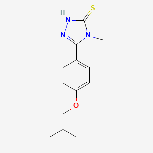 5-(4-isobutoxyphenyl)-4-methyl-4H-1,2,4-triazole-3-thiol