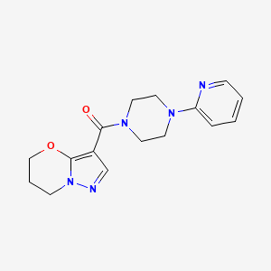 (6,7-dihydro-5H-pyrazolo[5,1-b][1,3]oxazin-3-yl)(4-(pyridin-2-yl)piperazin-1-yl)methanone
