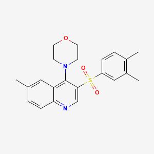 4-[3-(3,4-Dimethylphenyl)sulfonyl-6-methylquinolin-4-yl]morpholine