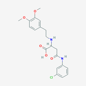 4-((3-Chlorophenyl)amino)-2-((3,4-dimethoxyphenethyl)amino)-4-oxobutanoic acid