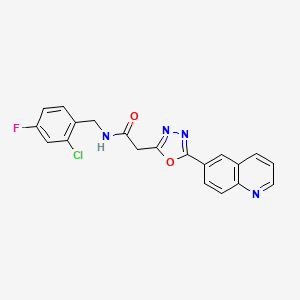 molecular formula C20H14ClFN4O2 B2559138 2-({4-[(3,4-dimethylphenyl)sulfonyl]piperazin-1-yl}methyl)-3-(4-ethylphenyl)-3H-imidazo[4,5-b]pyridine CAS No. 1251622-38-4