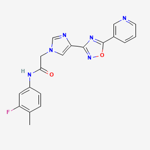 N~1~-(3-fluoro-4-methylphenyl)-2-{4-[5-(3-pyridyl)-1,2,4-oxadiazol-3-yl]-1H-imidazol-1-yl}acetamide