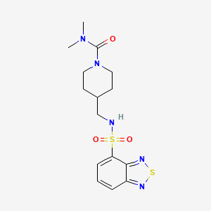 4-((benzo[c][1,2,5]thiadiazole-4-sulfonamido)methyl)-N,N-dimethylpiperidine-1-carboxamide