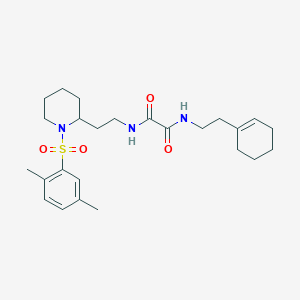 N1-(2-(cyclohex-1-en-1-yl)ethyl)-N2-(2-(1-((2,5-dimethylphenyl)sulfonyl)piperidin-2-yl)ethyl)oxalamide