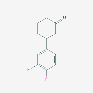 3-(3,4-Difluorophenyl)cyclohexan-1-one