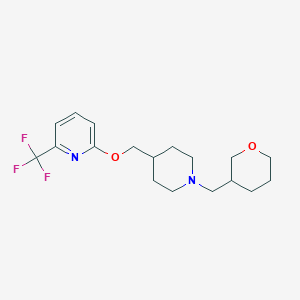 2-({1-[(Oxan-3-yl)methyl]piperidin-4-yl}methoxy)-6-(trifluoromethyl)pyridine