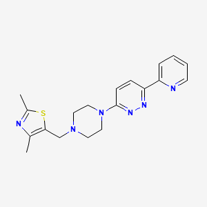 2,4-Dimethyl-5-[[4-(6-pyridin-2-ylpyridazin-3-yl)piperazin-1-yl]methyl]-1,3-thiazole