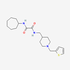 N1-cycloheptyl-N2-((1-(thiophen-2-ylmethyl)piperidin-4-yl)methyl)oxalamide