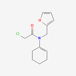 2-chloro-N-cyclohex-1-en-1-yl-N-(2-furylmethyl)acetamide