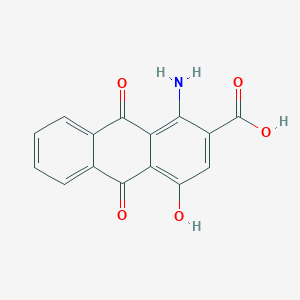 molecular formula C15H9NO5 B255920 1-Amino-4-hydroxy-9,10-dioxo-9,10-dihydroanthracene-2-carboxylic acid 
