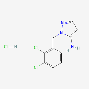 1-[(2,3-dichlorophenyl)methyl]-1H-pyrazol-5-amine hydrochloride