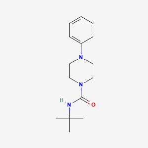 molecular formula C15H23N3O B2559212 N-tert-butyl-4-phenylpiperazine-1-carboxamide CAS No. 1023437-37-7