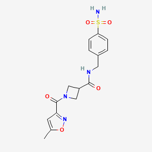 1-(5-methylisoxazole-3-carbonyl)-N-(4-sulfamoylbenzyl)azetidine-3-carboxamide