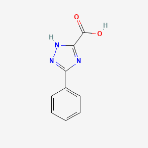 molecular formula C9H7N3O2 B2559216 5-Phenyl-1H-1,2,4-triazole-3-carboxylic acid CAS No. 7200-46-6