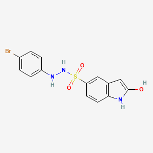 N'-(4-Bromophenyl)-2-hydroxy-1H-indole-5-sulfonohydrazide