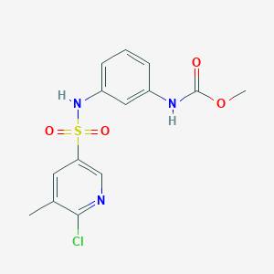 methyl N-[3-(6-chloro-5-methylpyridine-3-sulfonamido)phenyl]carbamate