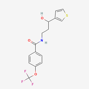 N-(3-hydroxy-3-(thiophen-3-yl)propyl)-4-(trifluoromethoxy)benzamide