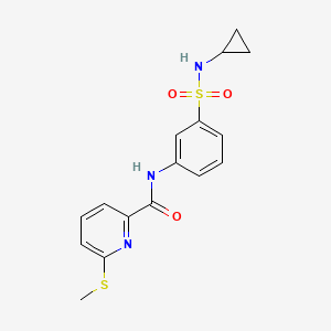N-[3-(Cyclopropylsulfamoyl)phenyl]-6-methylsulfanylpyridine-2-carboxamide