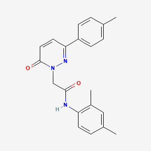 molecular formula C21H21N3O2 B2559243 N-(2,4-dimethylphenyl)-2-[3-(4-methylphenyl)-6-oxo-1,6-dihydropyridazin-1-yl]acetamide CAS No. 922863-49-8