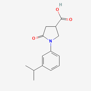 1-(3-Isopropylphenyl)-5-oxopyrrolidine-3-carboxylic acid