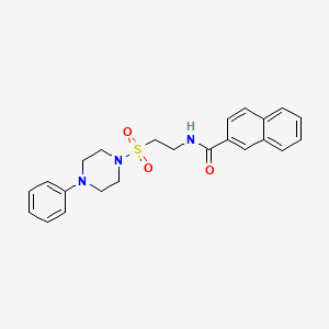 N-(2-((4-phenylpiperazin-1-yl)sulfonyl)ethyl)-2-naphthamide