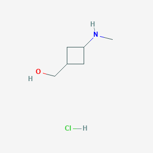 [3-(Methylamino)cyclobutyl]methanol;hydrochloride