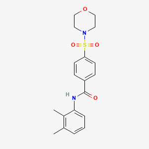 molecular formula C19H22N2O4S B2559253 N-(2,3-Dimethyl-phenyl)-4-(morpholine-4-sulfonyl)-benzamide CAS No. 392326-90-8