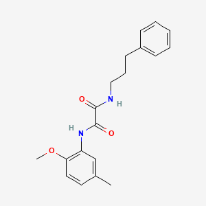 molecular formula C19H22N2O3 B2559295 N1-(2-methoxy-5-methylphenyl)-N2-(3-phenylpropyl)oxalamide CAS No. 899748-59-5
