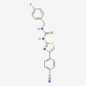 1-(4-(4-Cyanophenyl)thiazol-2-yl)-3-(4-fluorobenzyl)urea