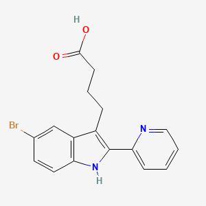 4-(5-bromo-2-pyridin-2-yl-1H-indol-3-yl)butanoic Acid