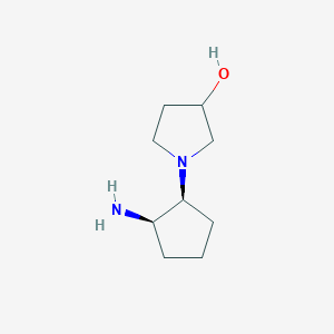 1-[(1S,2R)-2-Aminocyclopentyl]pyrrolidin-3-ol