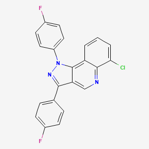 6-chloro-1,3-bis(4-fluorophenyl)-1H-pyrazolo[4,3-c]quinoline