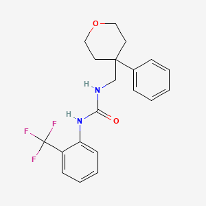 1-((4-phenyltetrahydro-2H-pyran-4-yl)methyl)-3-(2-(trifluoromethyl)phenyl)urea