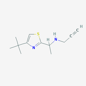 [1-(4-Tert-butyl-1,3-thiazol-2-yl)ethyl](prop-2-yn-1-yl)amine