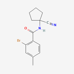 2-Bromo-N-(1-cyanocyclopentyl)-4-methylbenzamide