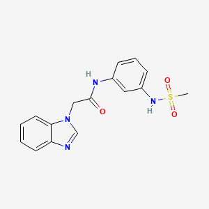 2-(1H-benzo[d]imidazol-1-yl)-N-(3-(methylsulfonamido)phenyl)acetamide